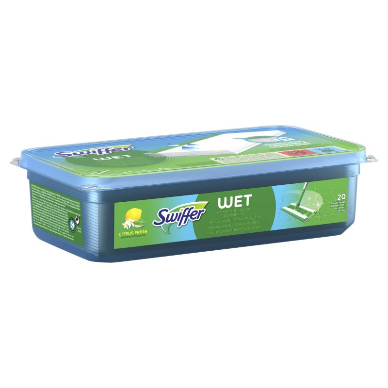 Šlapios šluostės SWIFFER, papildymas, 20 vnt