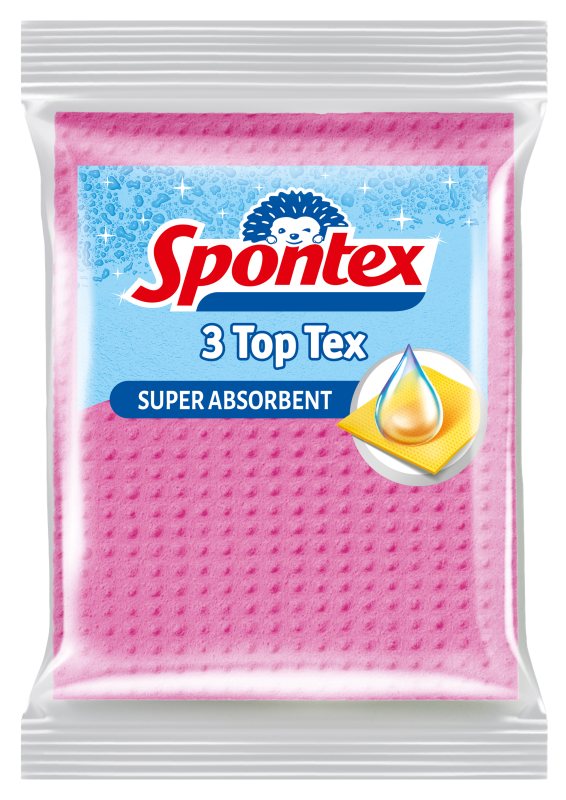 Šluostės - kempinės SPONTEX TOP TEX, 3 vnt