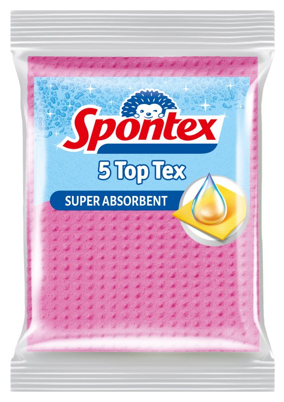 Šluostės - kempinės SPONTEX TOP TEX, 5 vnt