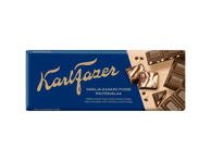 Šokoladas KARL FAZER su vanilės, kakavos skonio gabalėliais, 180 g