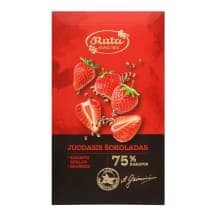 Šokoladas su kanap.ir braškėmis RŪTA, 90 g
