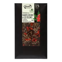 Šokoladas su saldikliais kanapių sėkl., 100 g