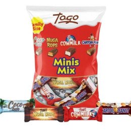 Šokoladiniai saldainiai MIX BARS, įvairių skonių, kg