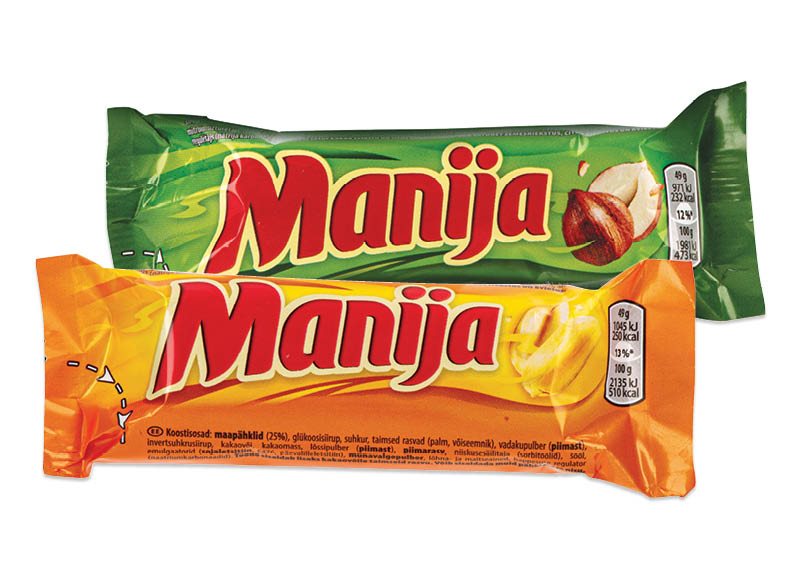 Šokoladinis batonėlis MANIJA, 49 g