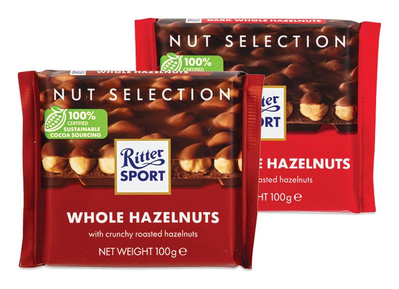 Šokolado plytelė RITTER SPORT, 100 g