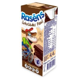 Šokolado skonio pieno gėrimas RASA RASENS, su vit., 200 ml