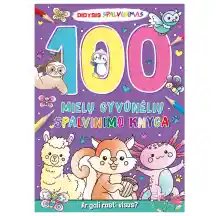 Spalv. knyga 100 MIELŲ GYVŪNĖLIŲ