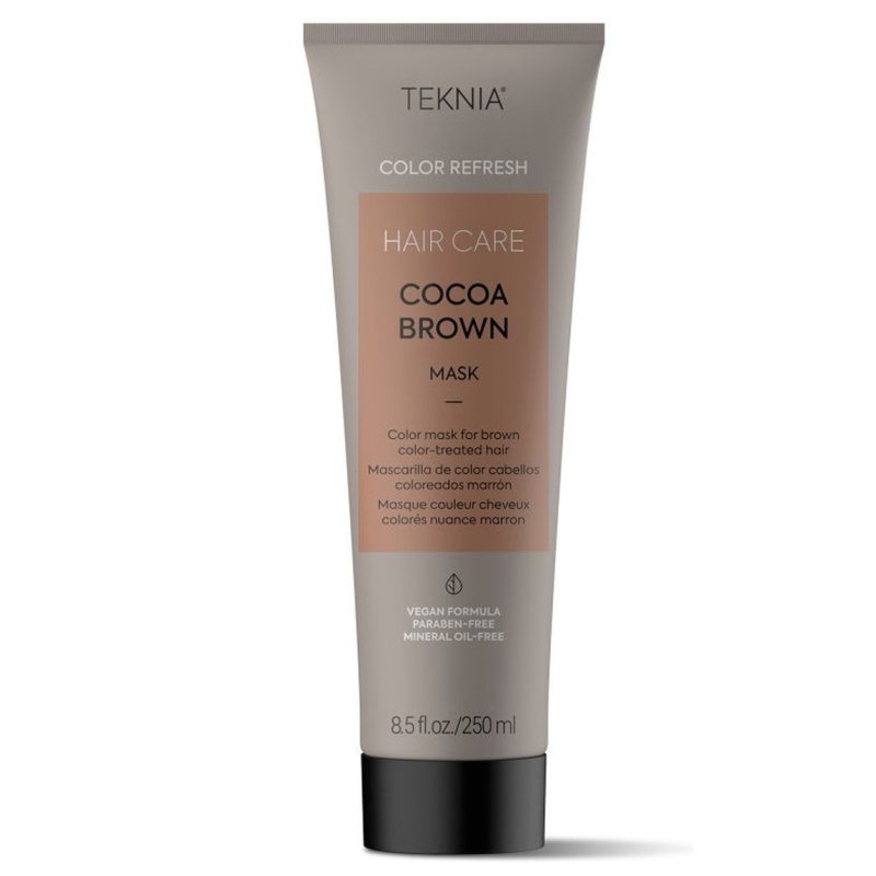 Spalvą gaivinanti kaukė rudai dažytiems plaukams Lakme Teknia Cocoa Brown Mask Refresh, 250 ml