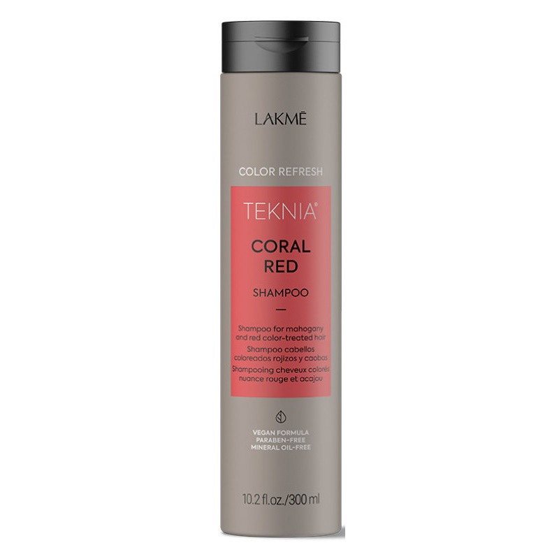 Spalvą gaivinantis šampūnas rudiems ir raudonmedžio plaukams Lakme Teknia Ultra Red Shampoo Refresh, 300 ml