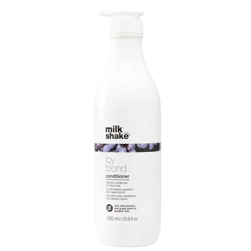 Spalvą vėsinantis kondicionierius šviesiems plaukams Milk Shake Icy Blond Conditioner, 1000 ml