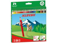 Spalvoti pieštukai ALPINO, 1 vnt., 24 vnt