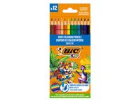 Spalvoti pieštukai BIC KIDS, 12 spalvų