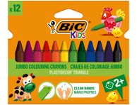 Spalvotos kreidelės BIC, 12 spalvų, 12 vnt