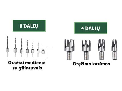Specialus grąžtų rinkinys