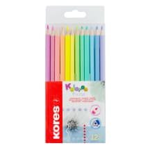Sp.pieštuk. KORES KOLORES PASTEL, 12 vnt