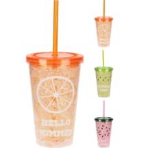 Stiklinė su šiaudeliu, SO26, 400 ml