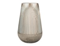 Stiklinė vaza ILAJA Stripe, 15 x 22 cm