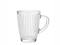 Stiklinis puodelis ILAJA Basic Stripe, 400 ml