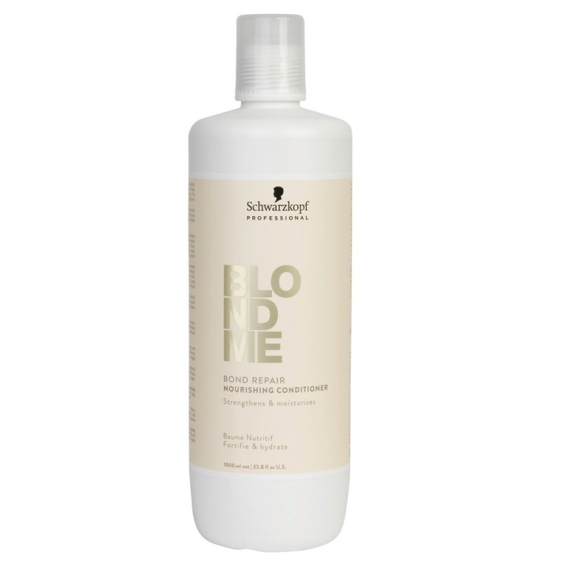 Stiprinamasis drėkinamasis plaukų kondicionierius Schwarzkopf Professional BlondMe Bond Repair Nourishing Conditioner, 1000 ml