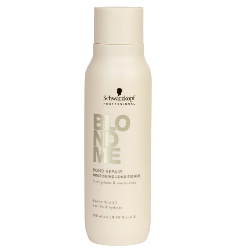 Stiprinamasis drėkinamasis plaukų kondicionierius Schwarzkopf Professional BlondMe Bond Repair Nourishing Conditioner, 250 ml