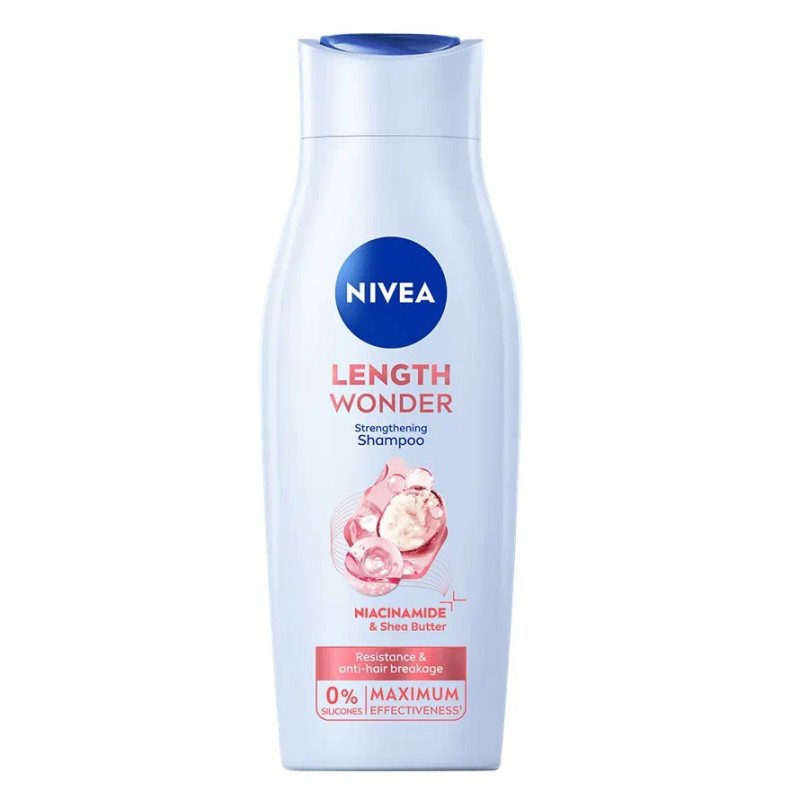 Stiprinamasis šampūnas Nivea Length Wonder, 400 ml
