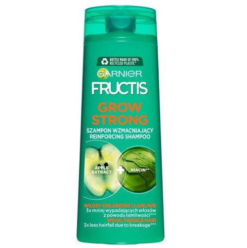 Stiprinamasis šampūnas susilpnėjusiems plaukams Garnier Fructis Grow Strong, 400 ml