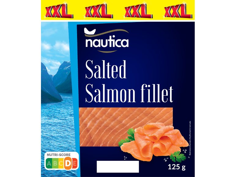 Sūdyta atlantinių lašišų filė, 125 g