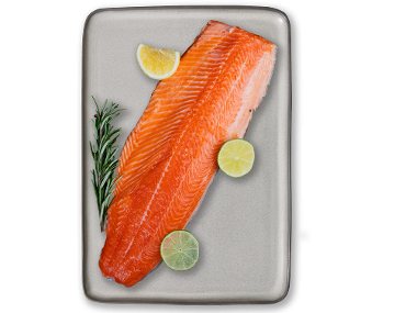 Sūdyta lašišos filė su oda, 1.2 kg