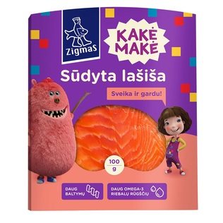 Sūdyta lašišų filė KAKĖ MAKĖ, 100 g