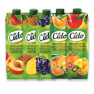 Sultims, nektarams ir sulčių gėrimams CIDO (įv. rūšių), 1 l