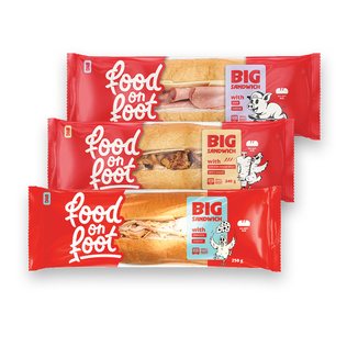 Sumušt. BIG SUBMARIN FOOD ON FOOT (3 rūš.), 250 g, 255 g, 240 g