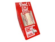 Sumuštinis SOFT BREAD su kumpiu ir marinuotais agurkais, 185 g