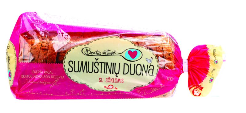 Sumuštinių duona su grūdais ir sėklomis BEATOS VIRTUVĖ, 400 g