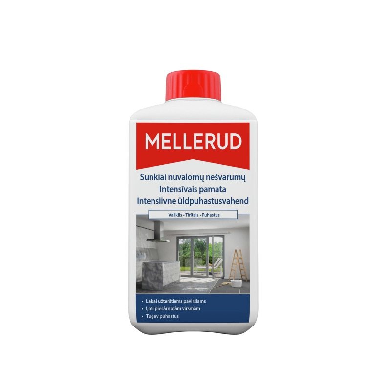Sunkiai nuvalomų nešvarumų valiklis Mellerud, 1.0 l
