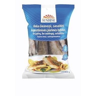 SUNRISE šald.argent. jūr.lydek. be galvų ir uodegų, 800 g