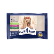 Šunų ėd. su višt., jaut. CLUB 4 PAWS, 4 x 85 g