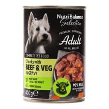 Šunų ėdalas NUTRIBALANCE SEL., jaut., 400 g