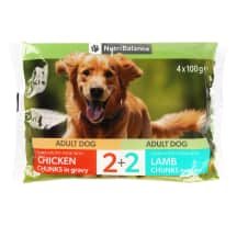Šunų ėdalas su mėsa pad. NUTRIBALANCE, 4 x 100 g