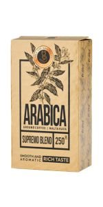 Supremo Blend 100% Arabica Malta kava, 250 g