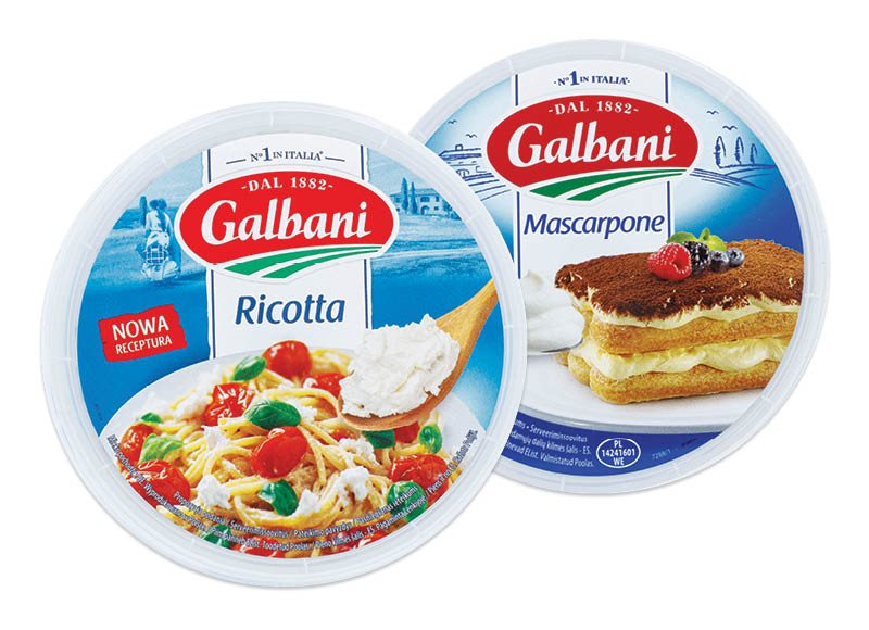 Sūriams GALBANI RICOTTA ir MASCARPONE, 250 g