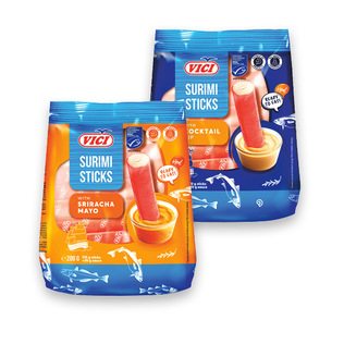 Surimio lazdelės su padažu VIČI (2 rūš.), 200 g