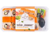 Sušiai URAMAKI su sūdyta lašiša ir ikrais, 280 g