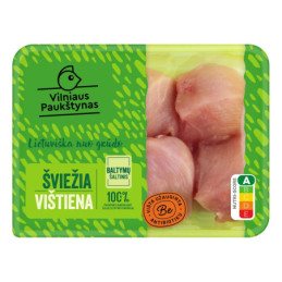 Šv. viščiukų broilerių filės gabaliukai, be antib., 500 g