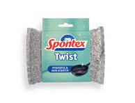Šveičiamoji švelnių paviršių kempinė SPONTEX TWIST, 1 vnt