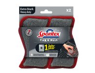 Šveitimo kempinėlės SPONTEX Flex & Wash Heavy Duty, 2 vnt