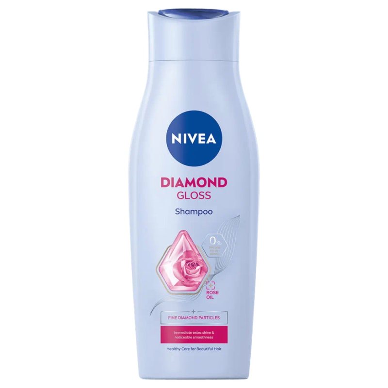 Švelnus šampūnas Nivea Diamond Gloss, 400 ml
