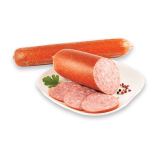 Sveriamas karštai rūkytas RIVONOS servelatas, 1 kg