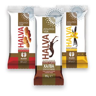 Sver. saulėgrąžų chalvai ZOLOTOI VEK (3 rūšių), 1 kg