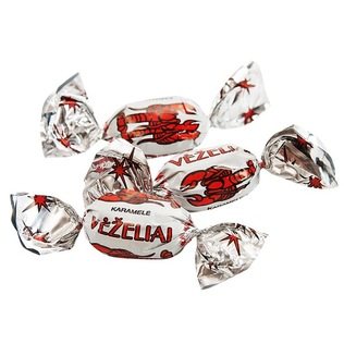 Sveriama karamelė VĖŽELIAI, 1 kg