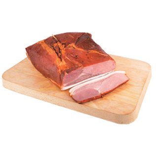 Sveriamas šaltai rūkytas KAIMIŠKAS kiaulienos kumpis, a. r., 1 kg